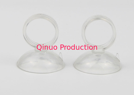 For pipe fixin and stick on glass clear color ring shape plastic PVC 30 mm suction cup