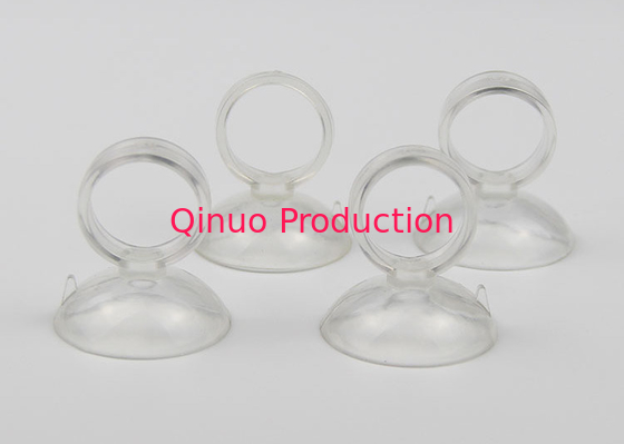For pipe fixin and stick on glass clear color ring shape plastic PVC 30 mm suction cup