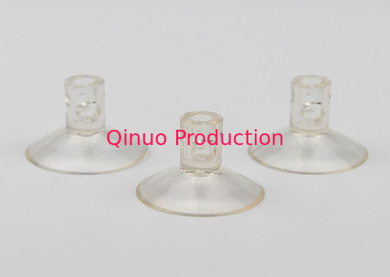 30 mm clear color cross hole for hanging stick on glss PVC plastic  suction cup