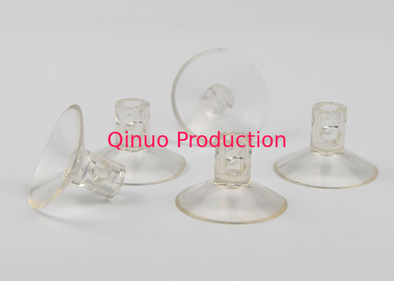 30 mm clear color cross hole for hanging stick on glss PVC plastic  suction cup