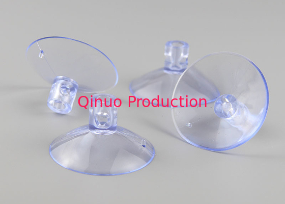 custom pacakge available 40 mm clear color cross hole shape PVC plastic suction cup