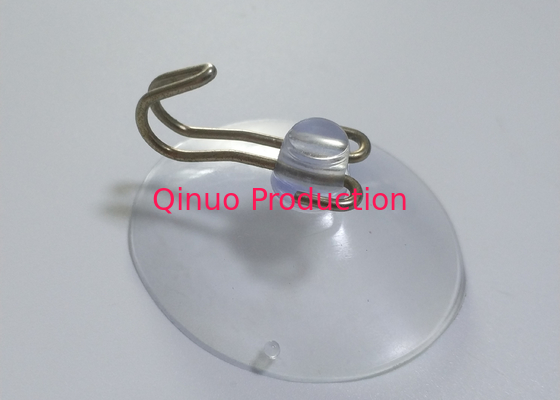 40 mm custom model metal hook double ring plastic suction cup