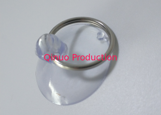 40 mm custom model metal ring double ring plastic suction cup