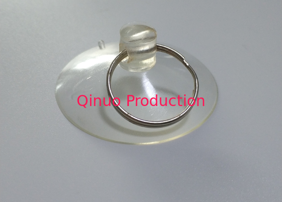 40 mm custom model metal ring double ring plastic suction cup