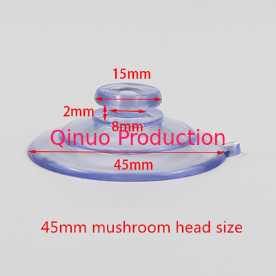 SHQN high quality 45mm Mushroom head Suction cups with metal hook