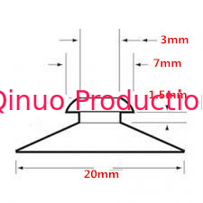 Suitable for sticking on glas using 20mm Mushroom Head Vacuum Cups