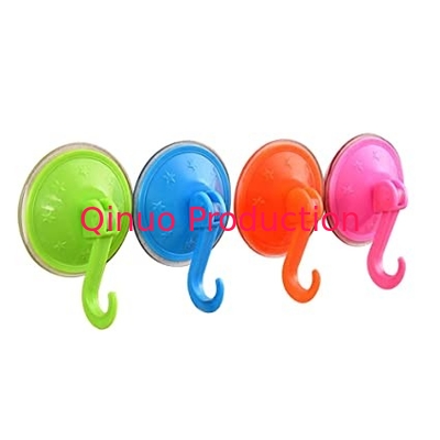 SHQN stick on glass hanging using colorful Plastic hook suction cups 45mm 55mm 63mm 75mm