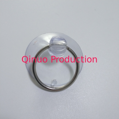 SHQN 40 mm Plastic suction cups with metal or stainless steel pull ring