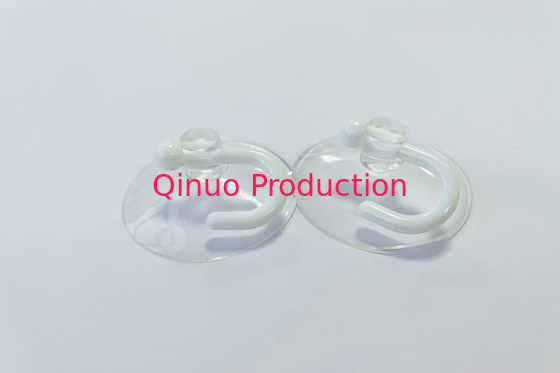 SHQN H40 ODM/OEM 40mm plastic suction cups with hole/white color hook