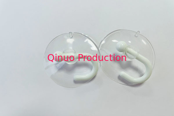 SHQN H40 ODM/OEM 40mm plastic suction cups with hole/white color hook