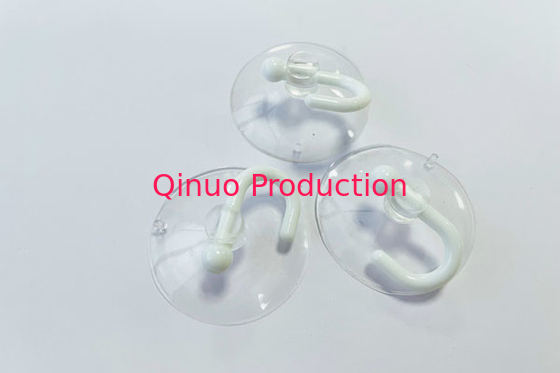 SHQN H40 ODM/OEM 40mm plastic suction cups with hole/white color hook