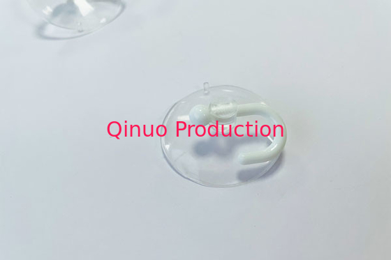 SHQN H40 ODM/OEM 40mm plastic suction cups with hole/white color hook
