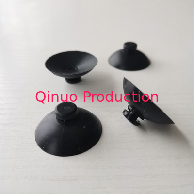 Customized 25mm Black Silicone rubber mushroom head suction cups